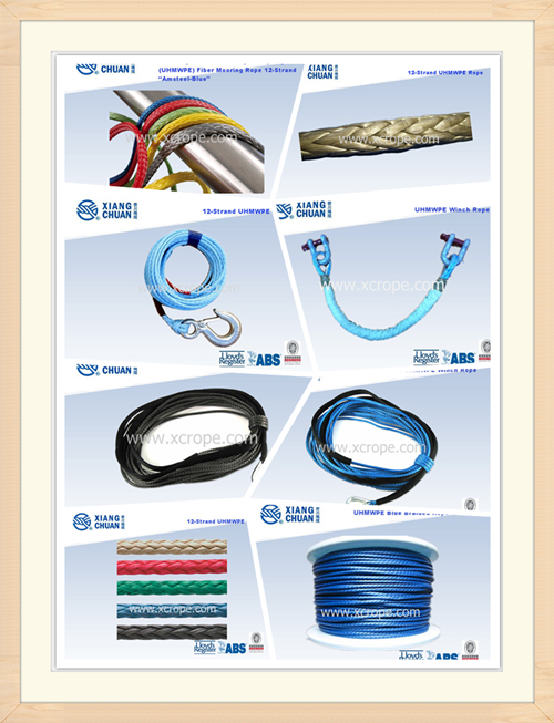 BV Approved 12 Strand UHMWPE Mooring Rope (XCMAX)