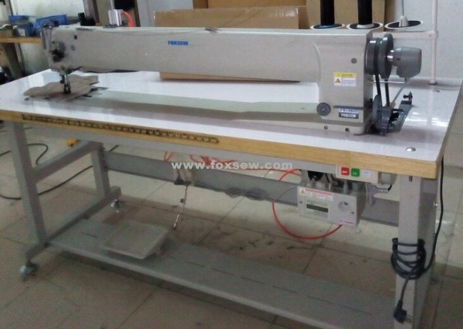 Long Arm Double Needle Compound Feed Heavy Duty Sewing Machine