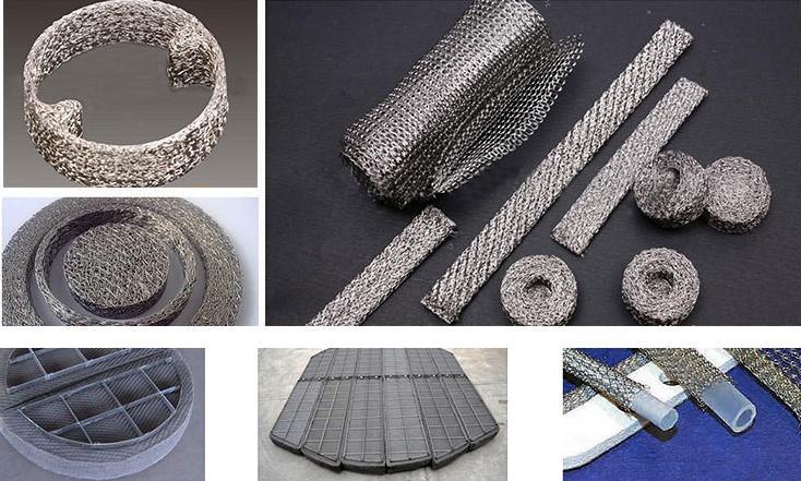 Stainless Steel Crimped Knitted Wire Mesh for Air Filter