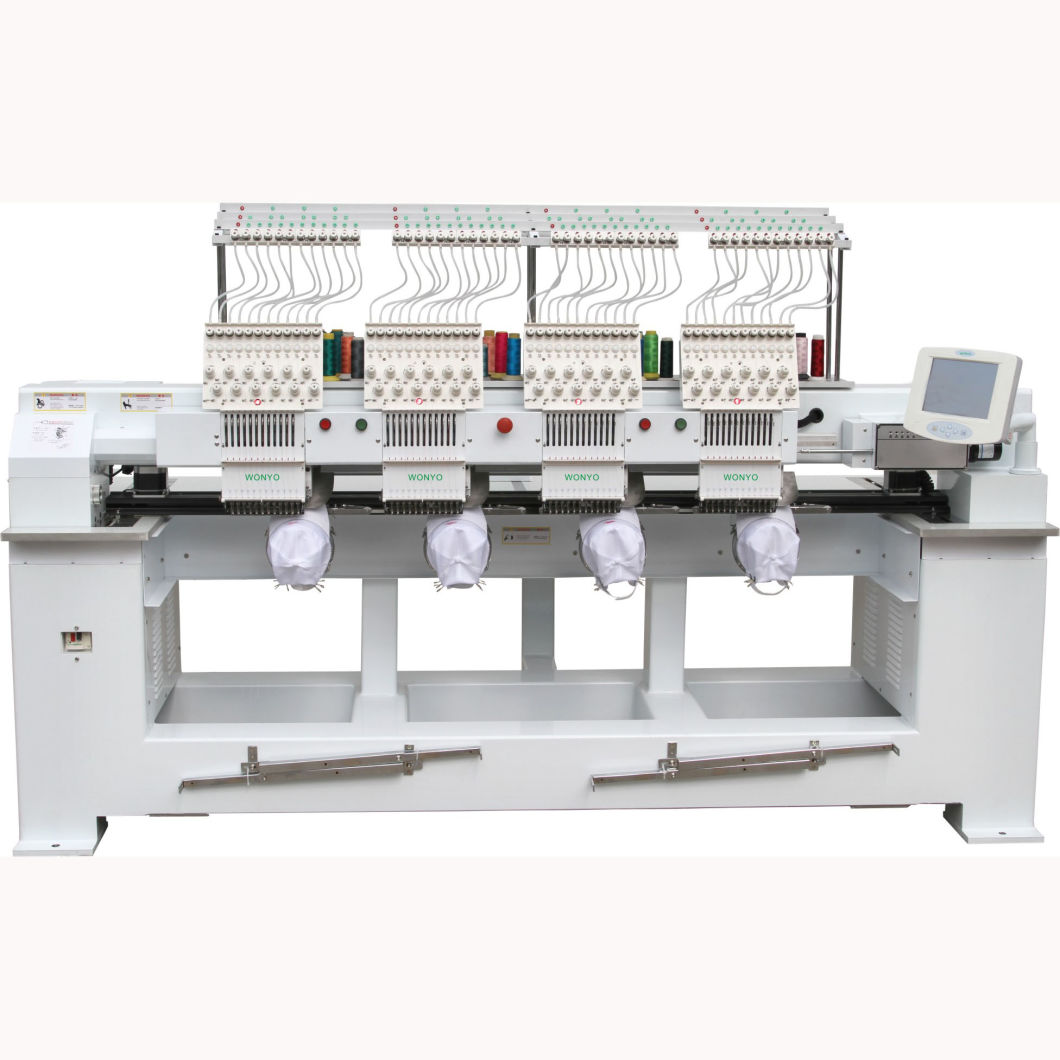 Wonyo 4 Heads Commercial Computerized Embroidery Machine Wy1204c