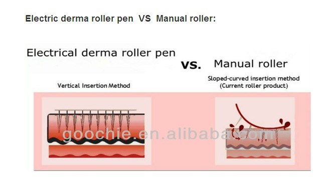 Rechargeable Derma Roller Pen Microneedle Therapy Machine