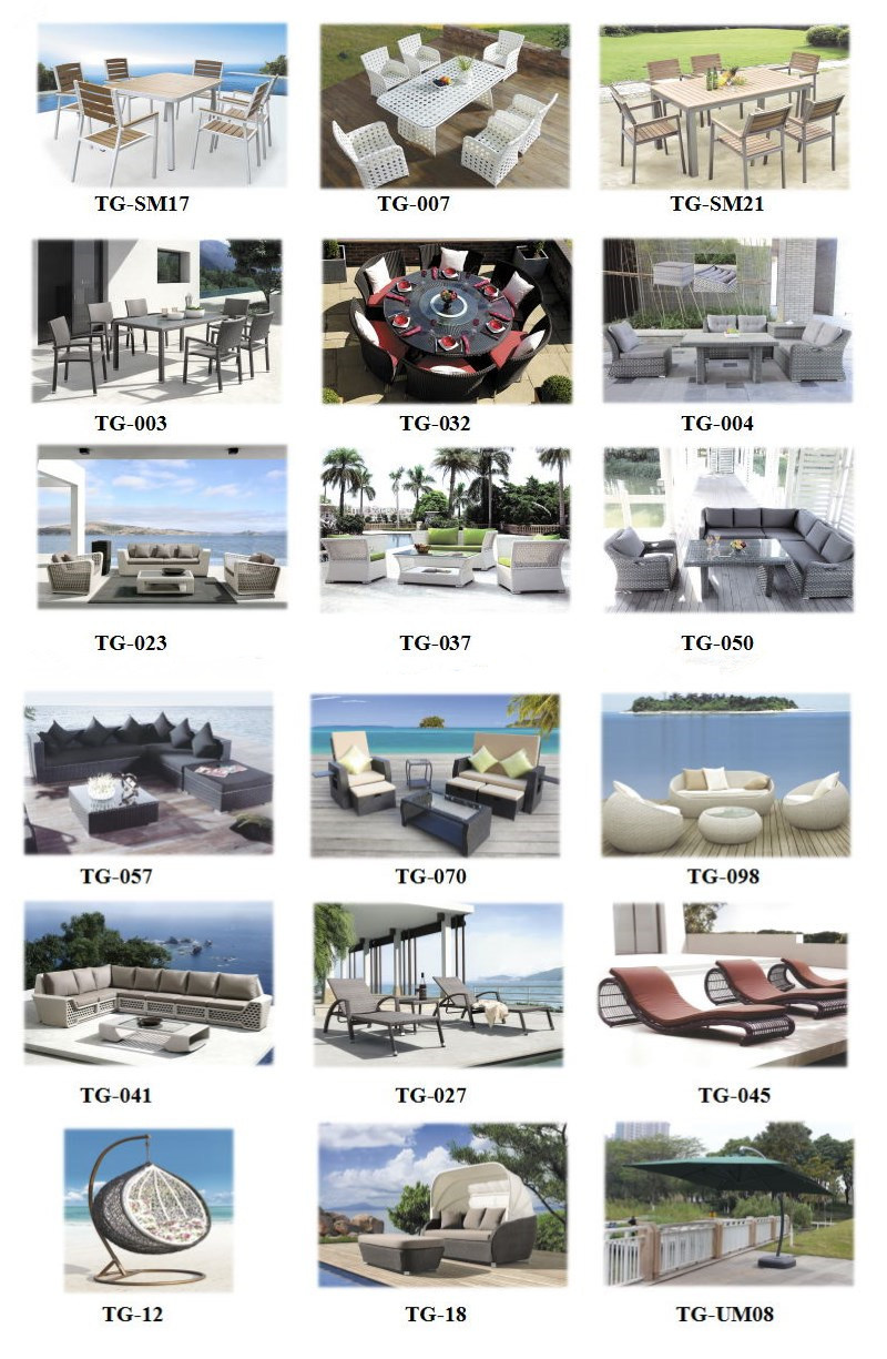 Rattan Effect Daytona Used Outdoor Sofas (TG-061)