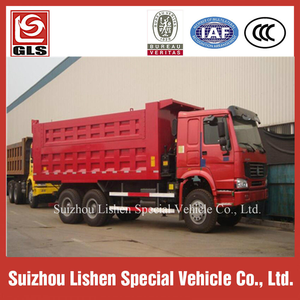 China 6*4 Tipper Truck Euro2 Dump Truck for Sale Export to Africa