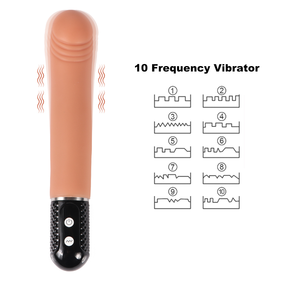 Silicon Massager Waterproof 10 Frequency Women Dildo G Spot Pussy Vagina Vibrator Sex Toy