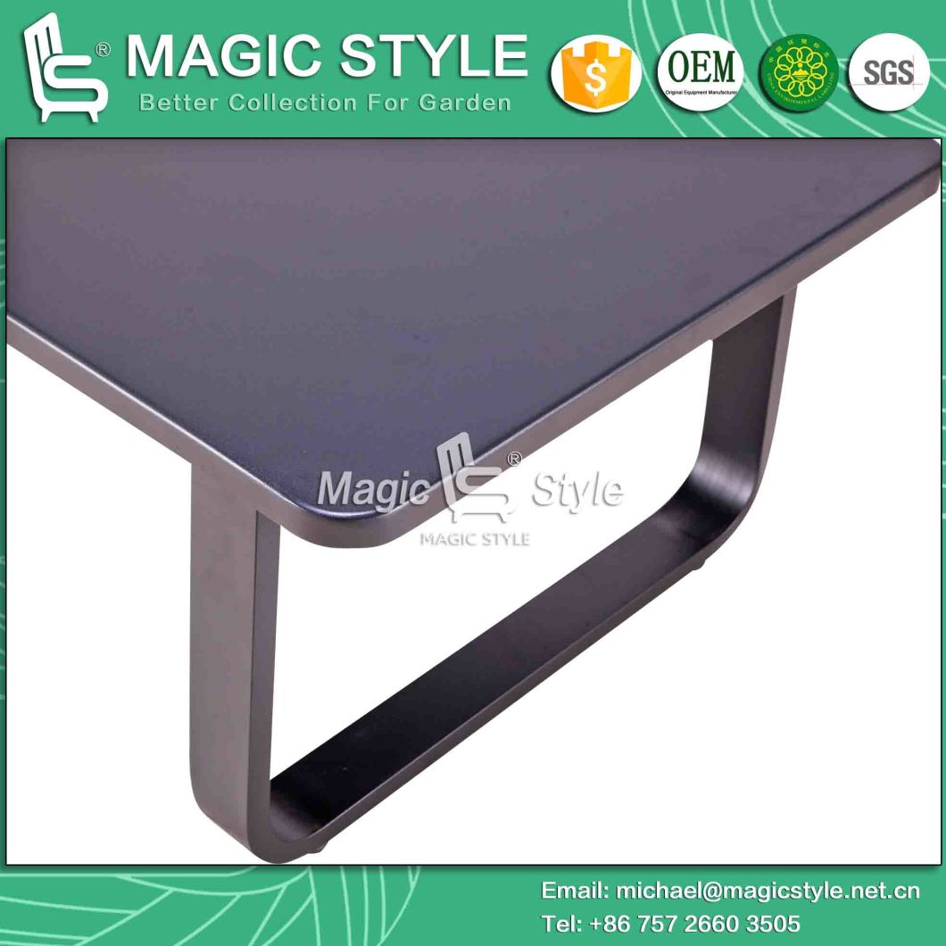 Modern Outdoor Coffee Table Patio Aluminum Cafe Tea Table Garden Tea Table Patio Tea Table Furniture