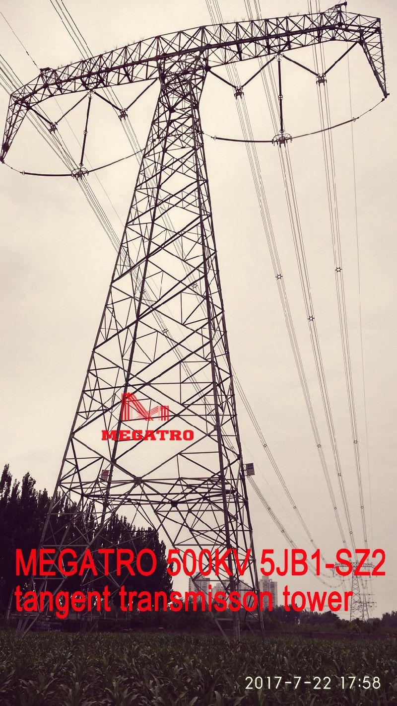 Megatro 500kv 5jb1-Sz2 Tangent Transmission Tower