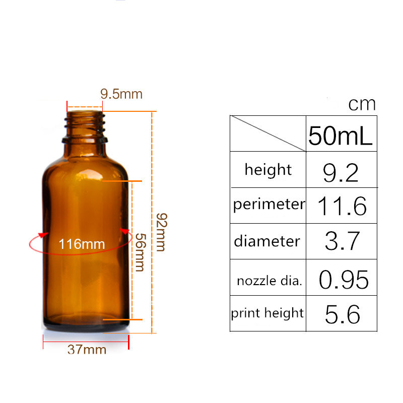 5ml 10ml 15ml 20ml 30ml 50ml 100ml Amber Glass Essential Oil Dropper Perfume Bottle Gold/Silver/Black Cover Glass Pipette