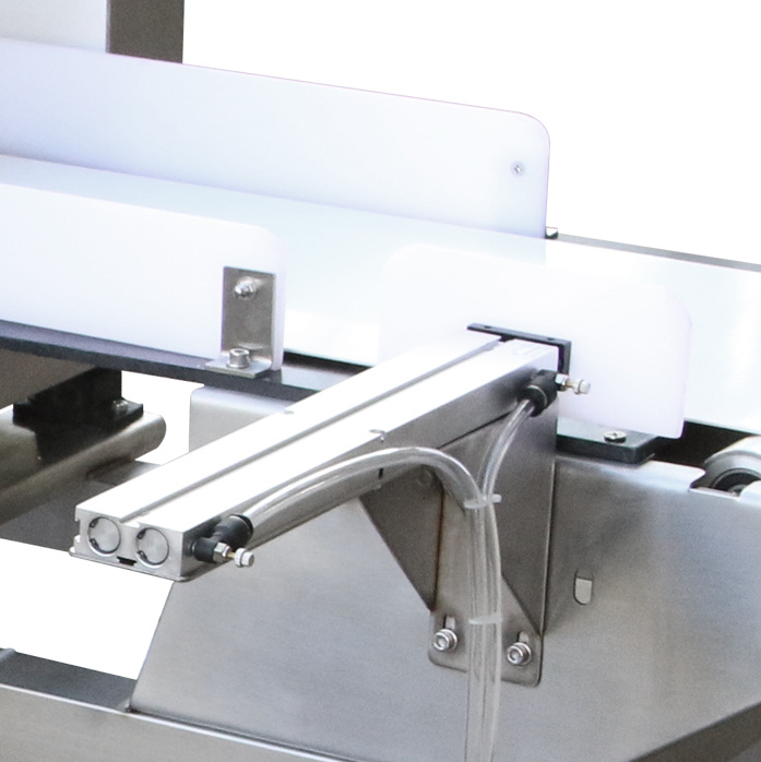 Metal Detection for Food Inspection with Chain Conveyor Belt