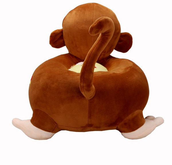 Cute Animal Plush Monkey Soft Sofa Seat for Kids