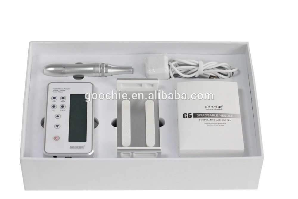 Goochie Permanent Makeup Music System Digital Rotary Tattoo Machine Pen Kit (G6)