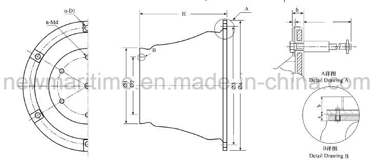 Marine Cone Type Rubber Fender, Airbag for Ship/ Boat