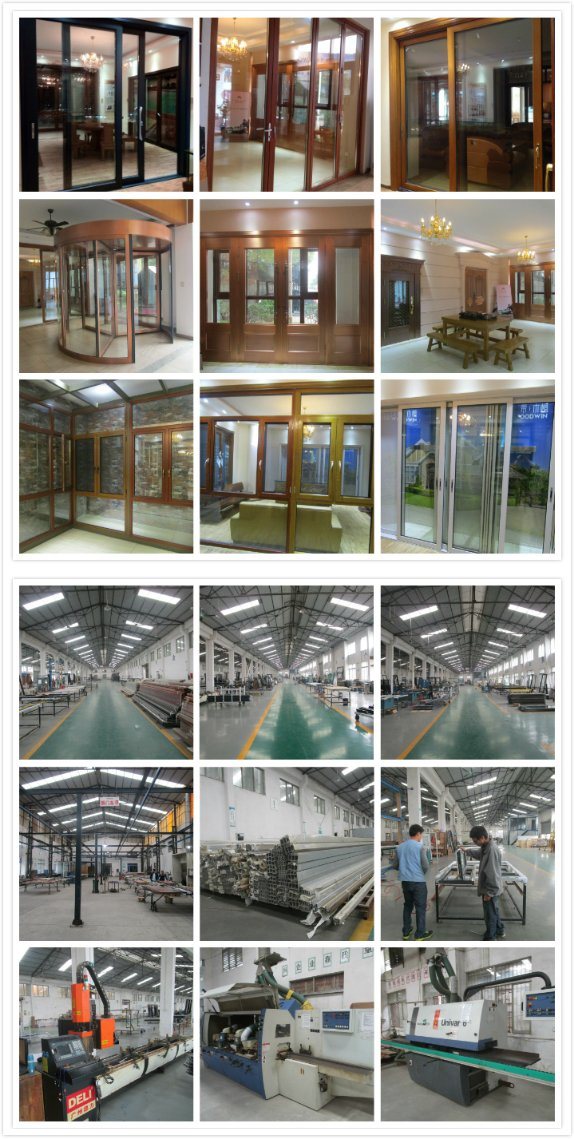 Factory Price Aluminum Sliding Patio Door with Double Tempered Glass by Woodwin Guangdong