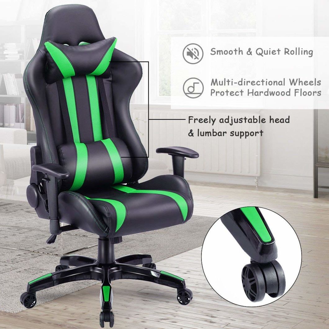 (CIMONA) Custom Logo Adjustable High Backrest Computer Gaming Chair