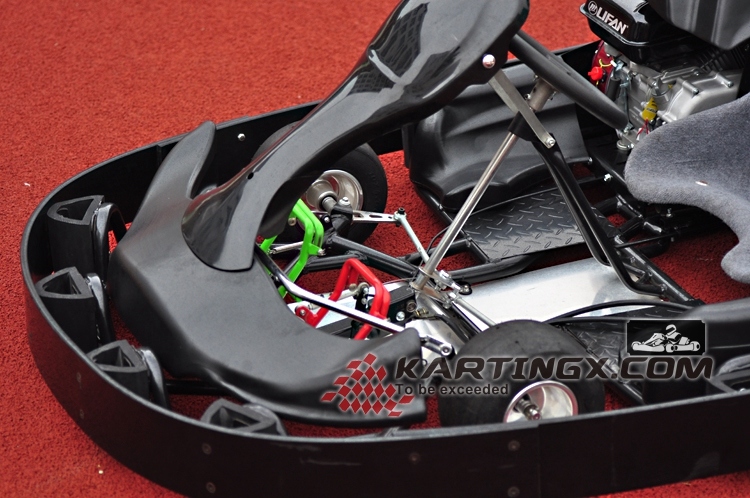 3mm Vehicle Frame Adult Pedal Go Kart with CNC Aluminum Hubs