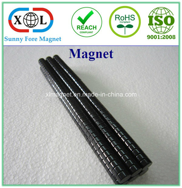 Black Epoxy Magnetic Round Magnet