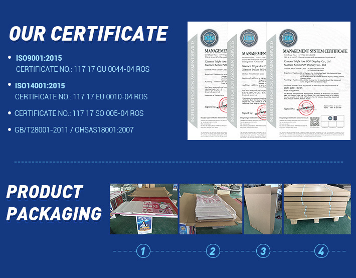 New Design Pop Cardboard Box Stand for Display