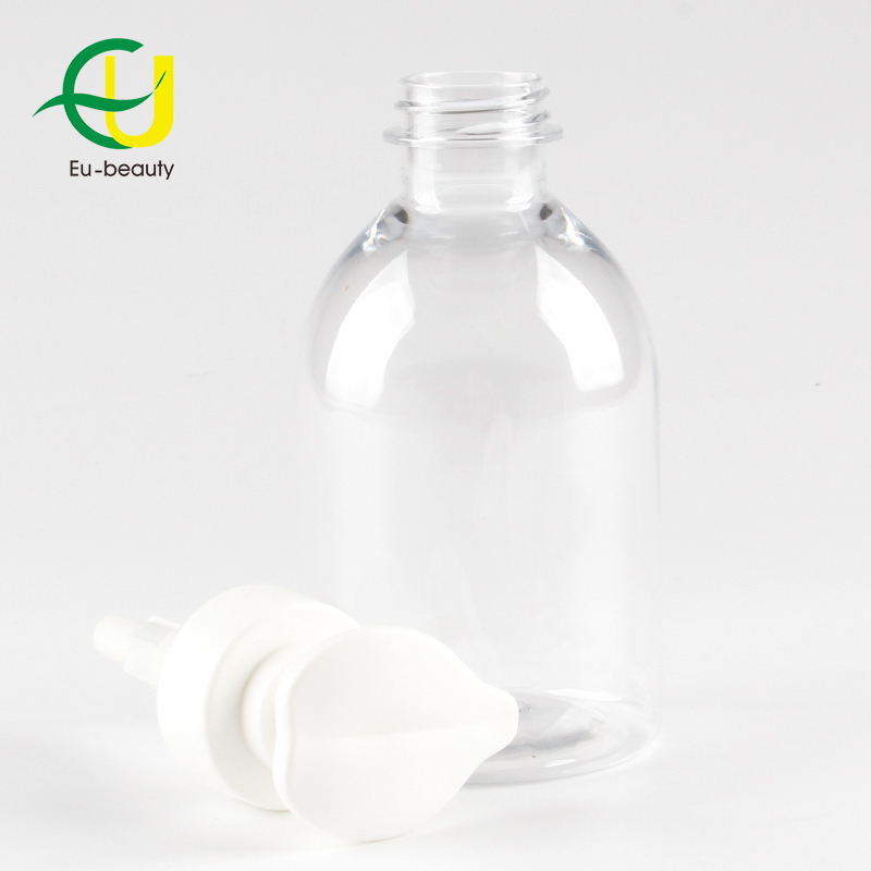 250ml Clear Pet Bottle with 28/400 Lotion Pump