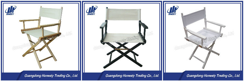 L002 Adult Wooden Folding Director Chair with Canvas