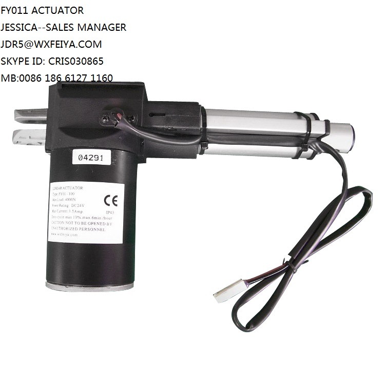 Brush Commutation and Permanent Magnet Construction 6000n Low Price and Low Noise Linear Actuator