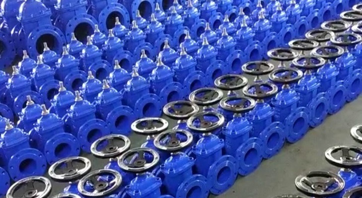 Cast Ductile Iron Reslient Rubber Seat Wedge Gate Valve in Stock