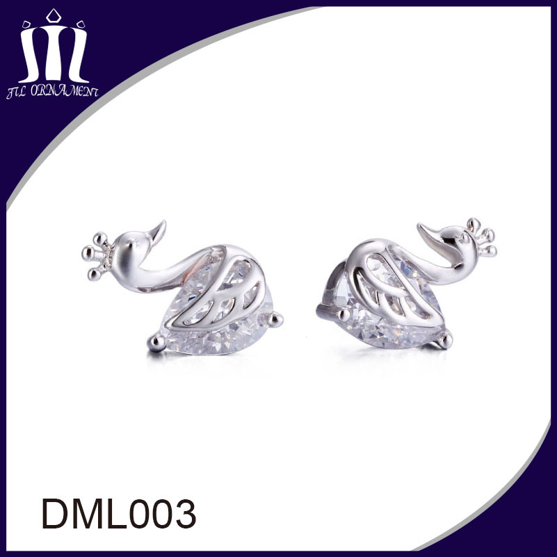 Cubic Zirconia 925 Sterling Silver Costume Jewelry Earrings