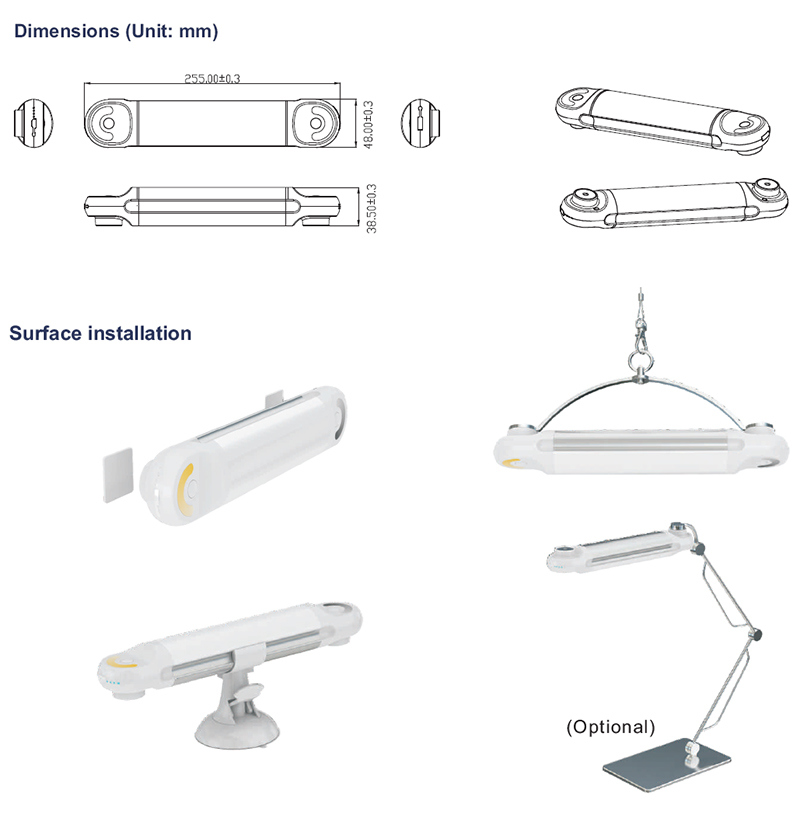 LED Multifunction Rechargeable Emergency Lamp, LED Light Bar Emergency with Ce RoHS