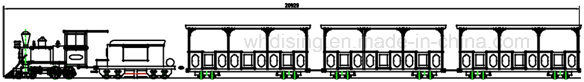 China Manufacturer, Outdoor, Anusement Park, Diesel, Tourist, Track Train