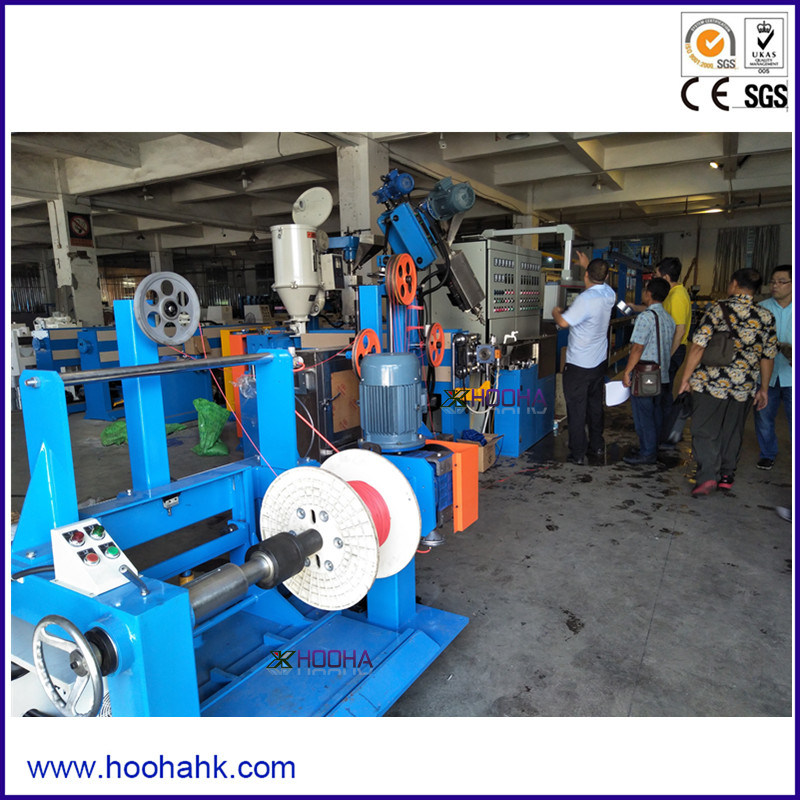 Single Screw PVC PE TPE Wire and Cable Extruder Line