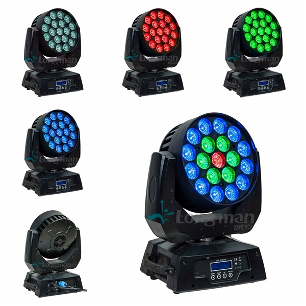 Super Bright 19X15W RGBW Zoom LED Beam Moving Head Light