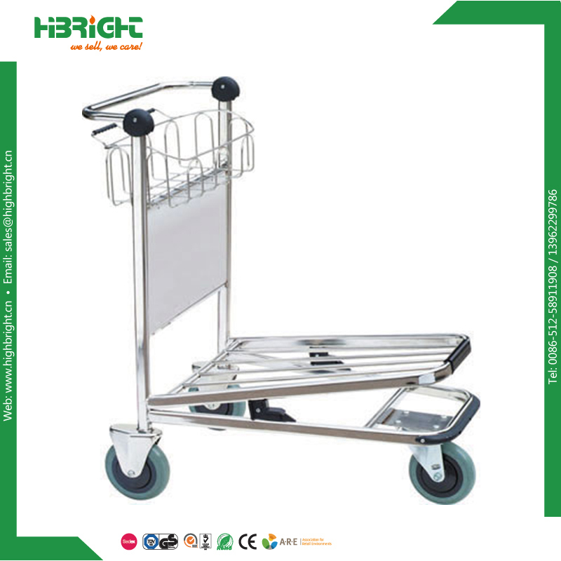 Airport Passenger Baggage Luggage Cart Trolley with Brake