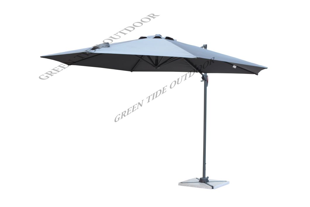 3.5m Parasol Roma Umbrella with Base Outdoor Garden Furniture