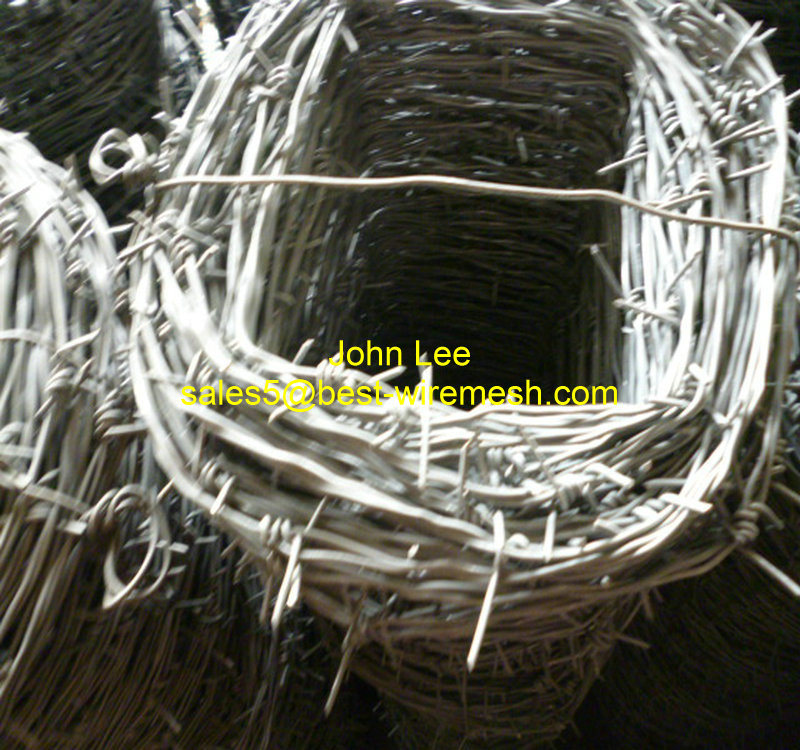 Galvanized or PVC Coated Barbed Wire