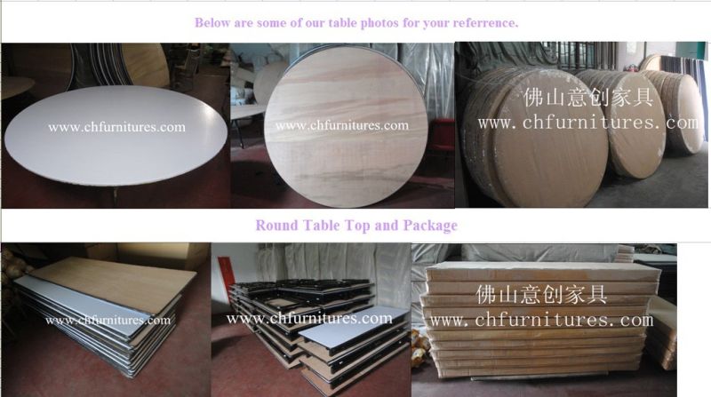 Folding Round Rental Wedding Banquet and Hotel Table for Event and Restaurant Dining Room (YC-T01)