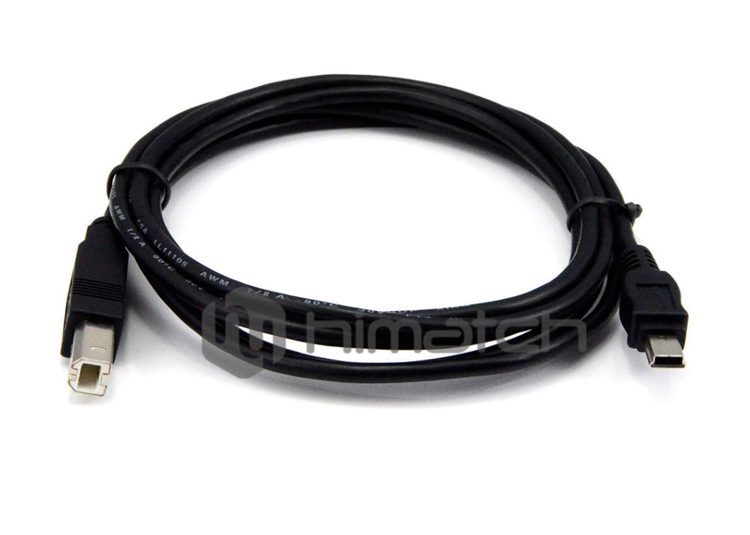 USB 2.0 B to Mini B OTG Data Cable for Printer