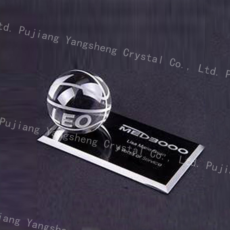 New Design Office Desktop Crystal Business Name Card Holder