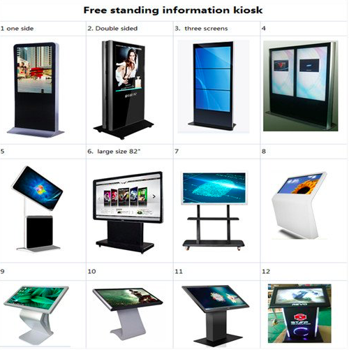 LCD Display Totem Information Kiosk Horizontal Indoor Media Player Touch Screen for School/Hospital Education