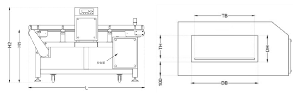 Industrial Conveyor Belt Metal Detector for Washing Industry