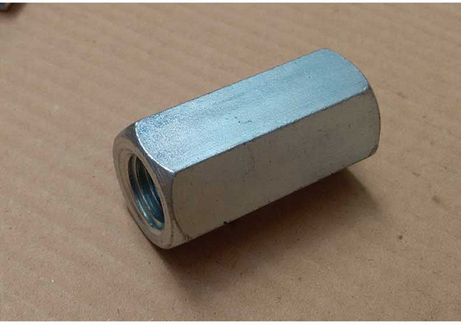 DIN 6334 Carbon Steel Zinc Plated Hex Rod Coupling Nut