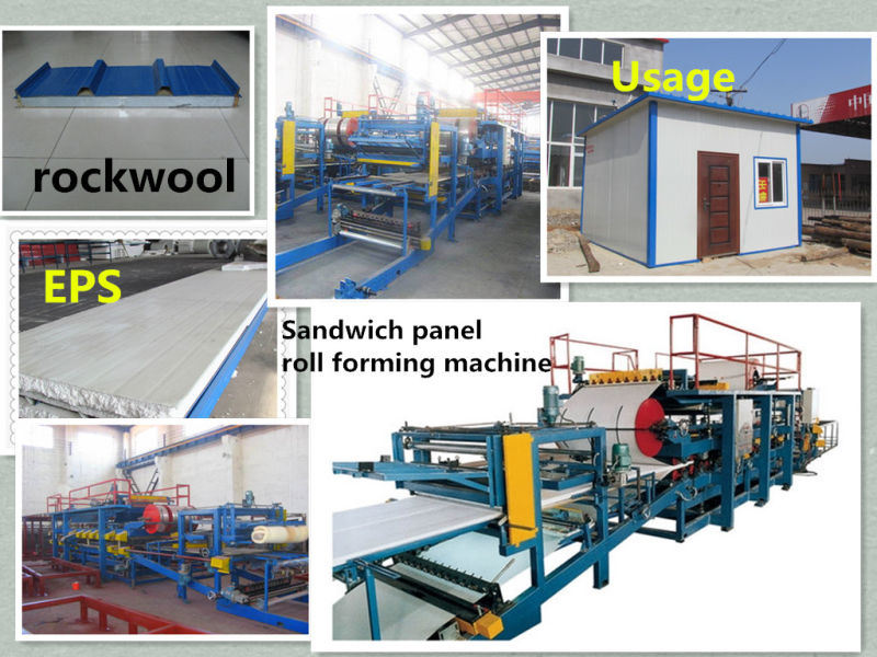 CE Approved EPS Roof Sandwich Panel Board Roll Forming Machine