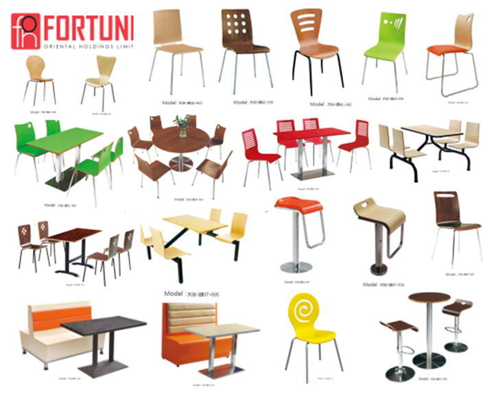 Modern Wood Restaurant Chairs with Metal Leg for Sale (FOH-0778)