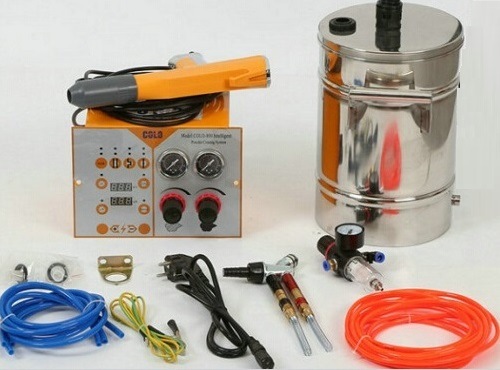 Portable Electrostatic Powder Coating Coat Spray Gun with Small Hopper