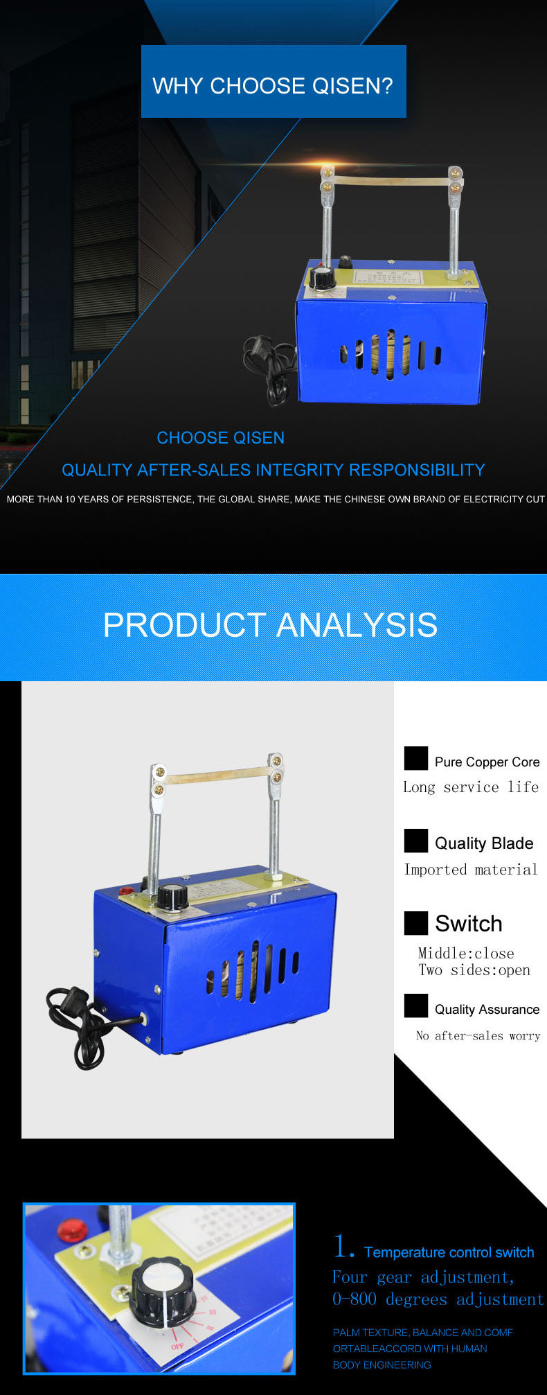 Adjustable Temperature Ribbon Lace Cutting Machine