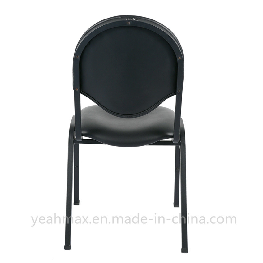 Black Garden Chair for Home/Hotel with Vinyl Upholstered