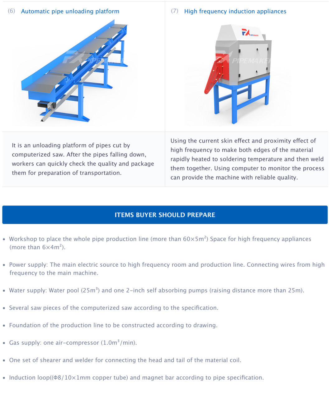 Fx89 High Frequency Tube Mill Straight Welded Roll Forming Machine