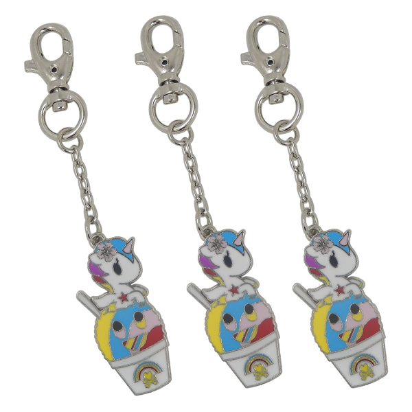 Metal Enamel Icecream Keyring