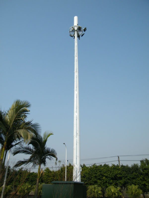 Galvanized Single Pipe Radio Signal Tower