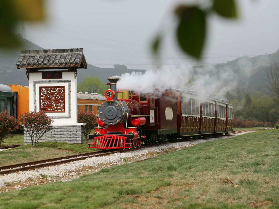 Amusement Park Track Mini Train 160 Seats Powered by Diesel for Sale