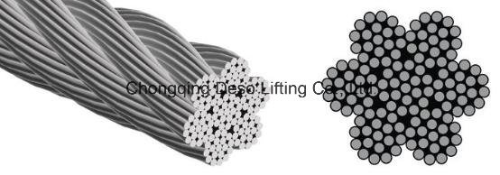 6*19FC Galvanized Lifting Steel Wire Rope