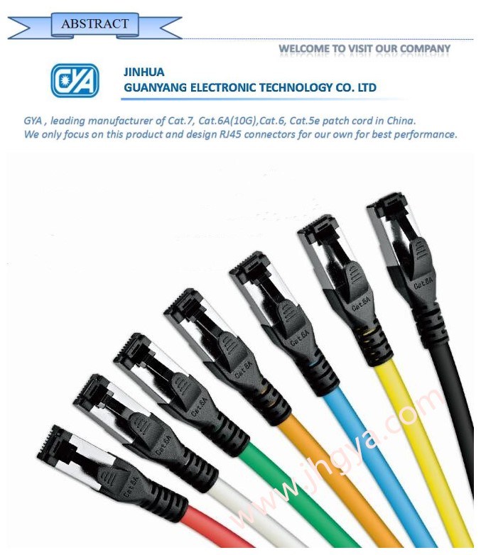 Cat 6A Shielded SSTP Ethernet Network Patch Cord