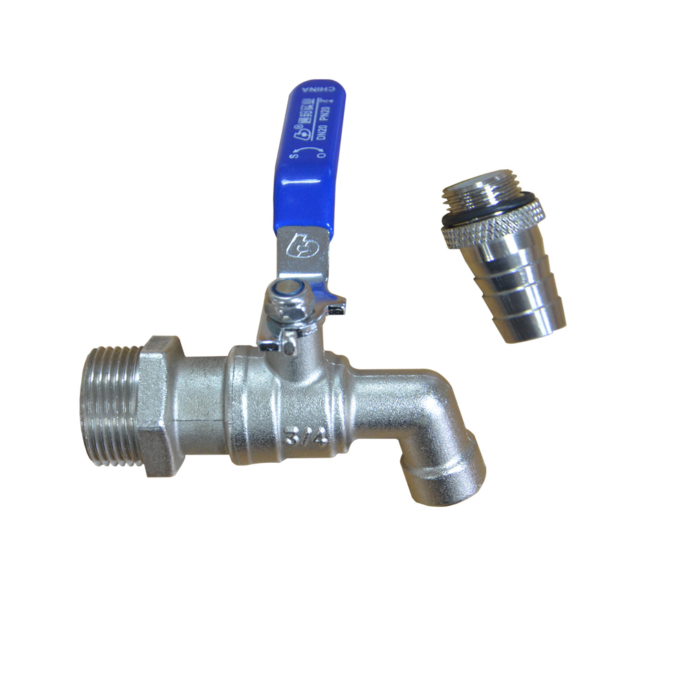 Zinc/Chrome Cold&Hot Water Faucet Lead Free Bibcock